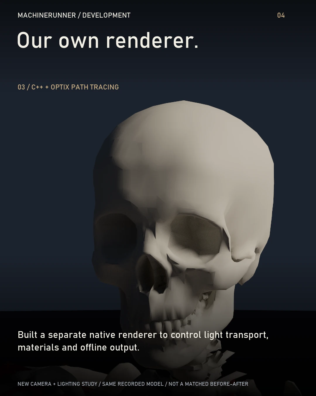 04 / 06 · Our own renderer